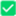 Cuadro verde con marca de verificación blanca